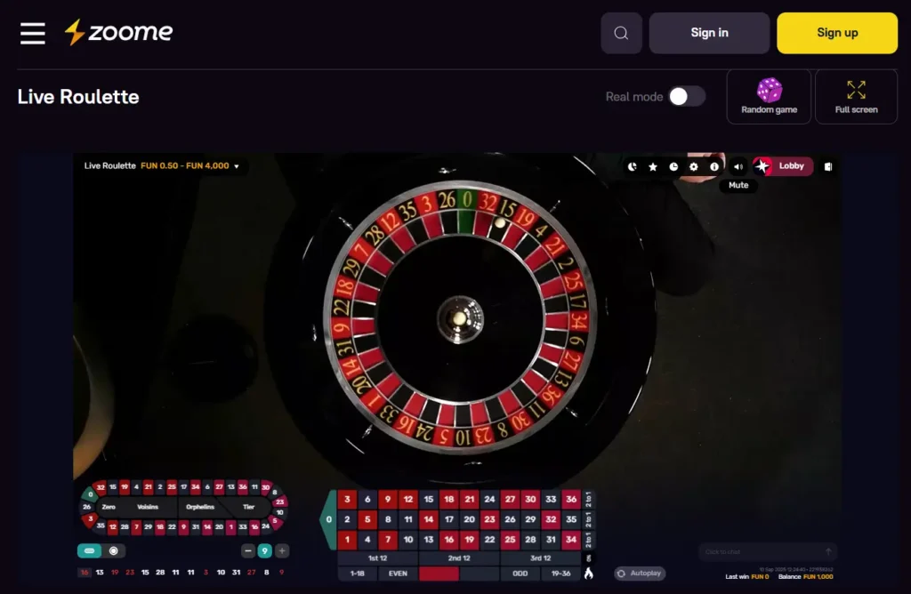 Live Roulette