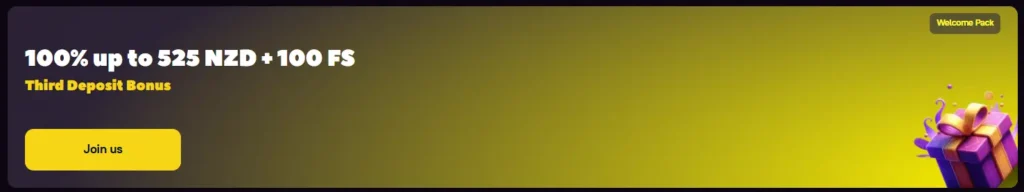 Third Deposit Zoome Online Casino Bonus